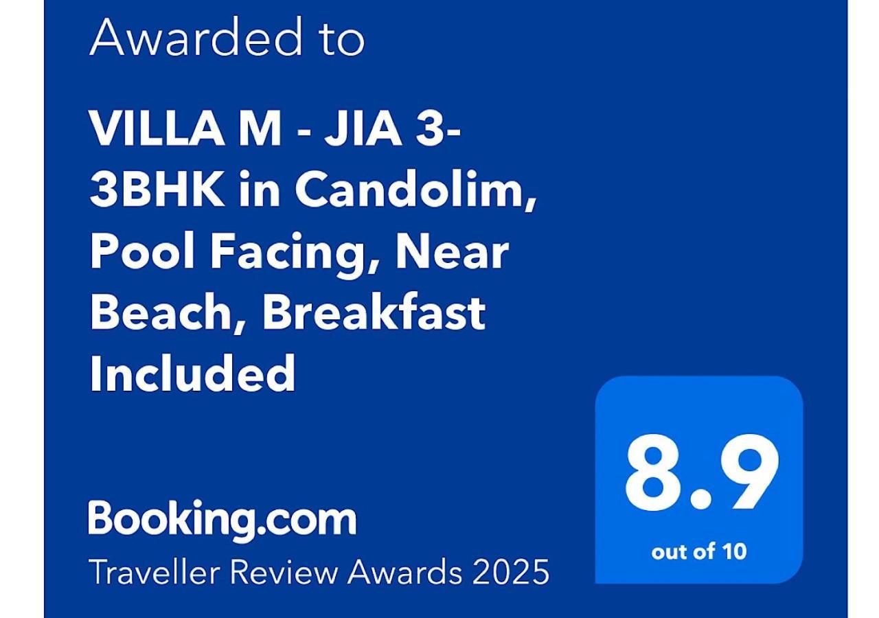 Villa M - Jia 3- 3Bhk In Candolim, Pool Facing, Near Beach, Breakfast Included المظهر الخارجي الصورة